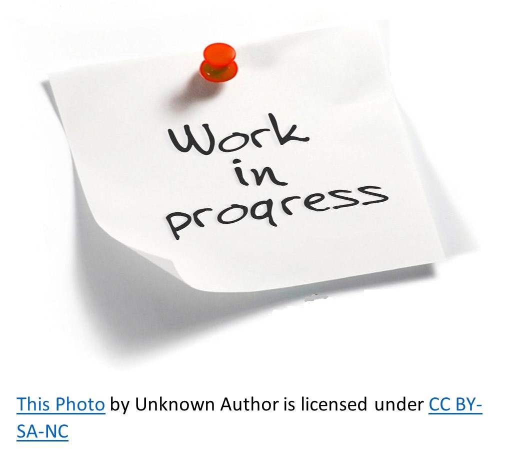 New: Work in Progress Workshops
